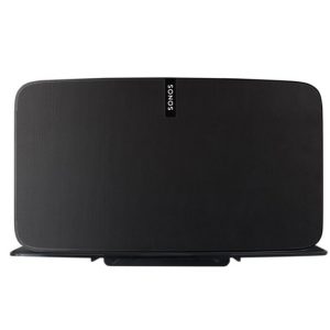 The Alphason AS5002 Play:5 Wall Bracket (NEW Version) securely holds your Sonos Play:5 speaker, displaying it on a wall with the brand logo visible at the top center.