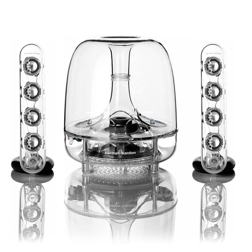 Harman Kardon Soundsticks Iii Desktop Speakers Harman-kardon-soundsticks-iii-desktop-speakers-gray-front
