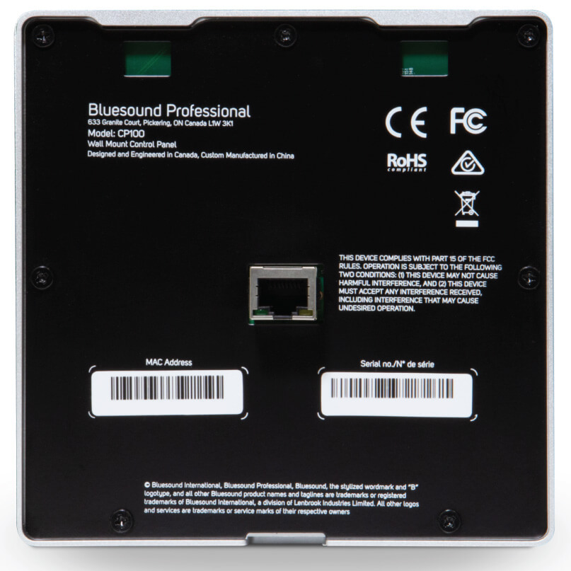 Bluesound Cp100 Wall Mount Control Panel Bluesound cp100 wall mount control panel - image 3