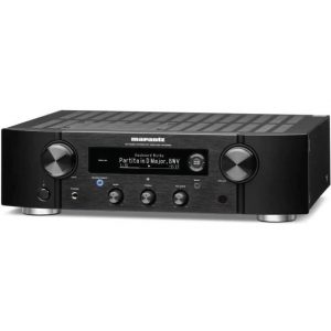 Marantz PM7000N Integrated Stereo Amplifier with HEOS built-in, high-resolution audio streaming, Class A/B amplification, and versatile connectivity for audiophile-grade sound