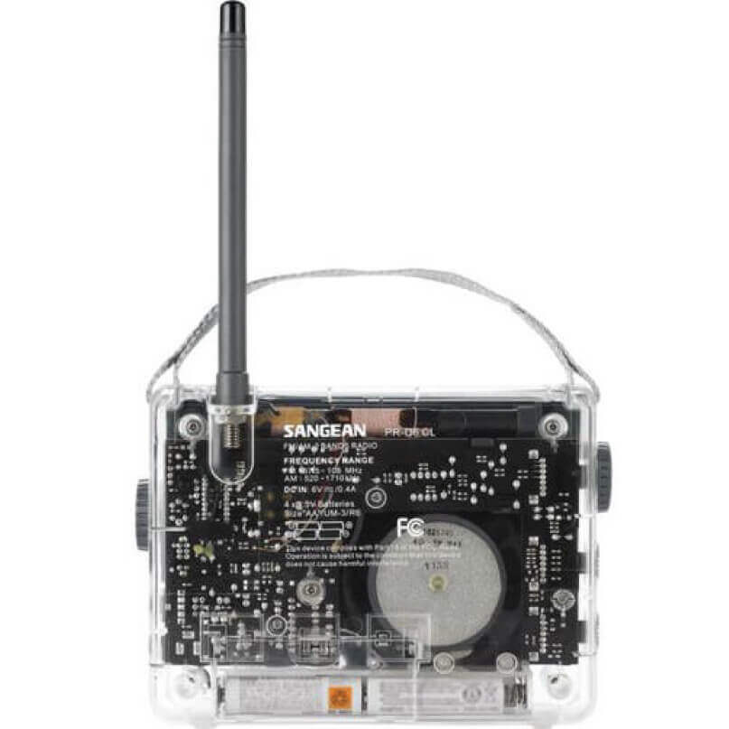 Sangean Pr-D6Cl Am/Fm Compact Analogue Tuning Portable Receiver Sangean pr-d6cl am/fm compact analogue tuning portable receiver - image 2
