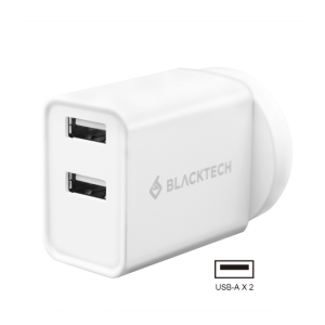 Blacktech 10.5W Dual USB-A Ports Power Adapter Wall Charger White
