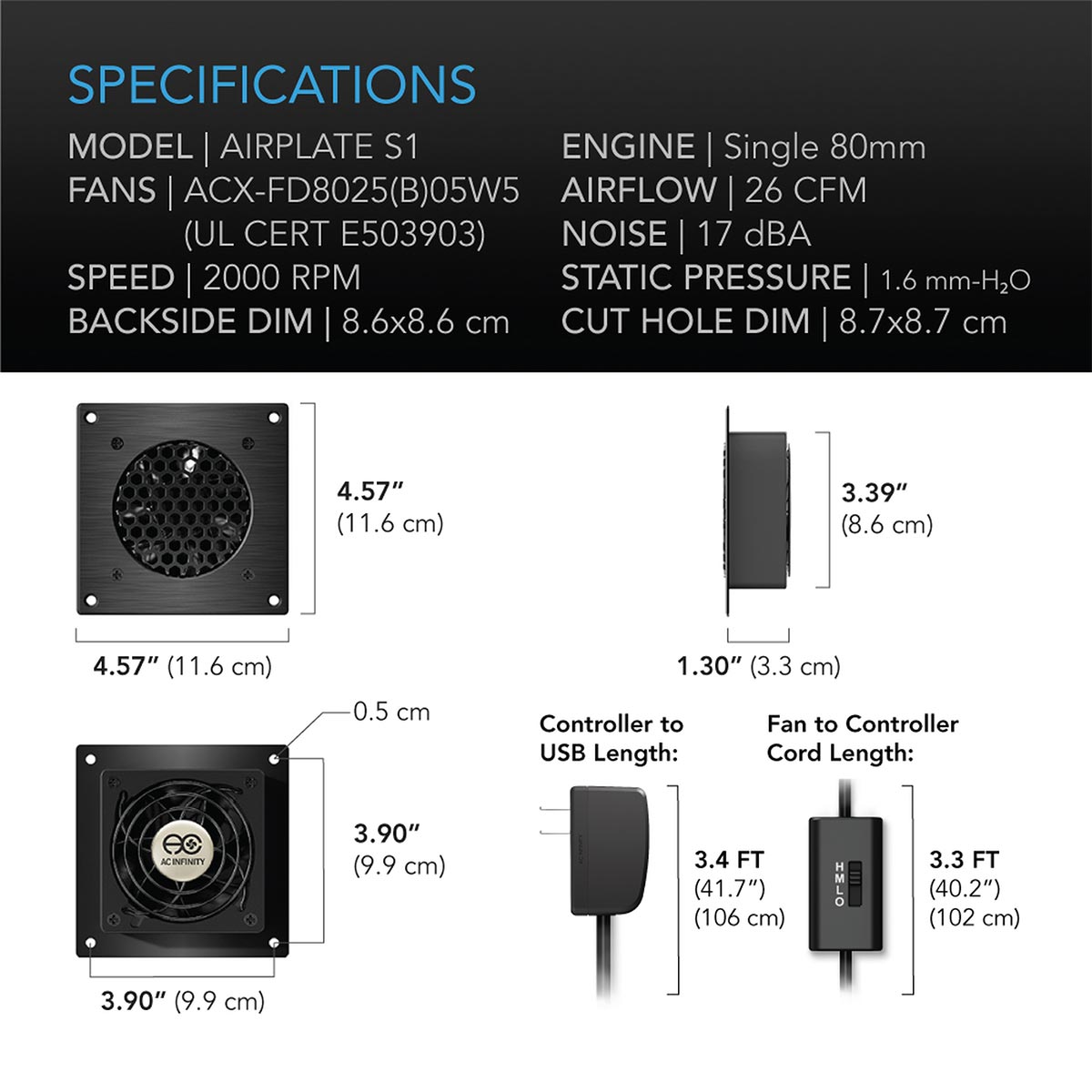 Ac Infinity Airplate S1 Ac infinity airplate s1 - image 6