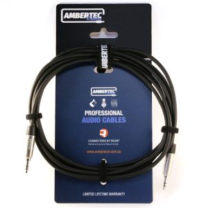 Ambertec Balanced cable 3m REAN 3.5mm TRS plug to 3.5mm TRS plug
