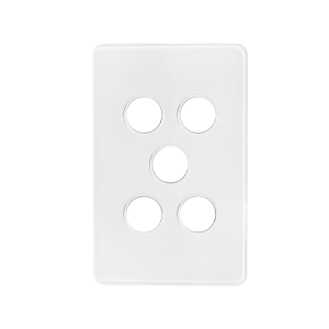 Kasta Hesperus Unison Grid Plate 5 Gang Cover and Button Caps