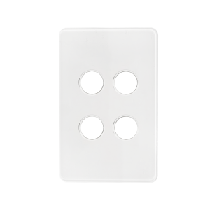 Kasta Hesperus Unison Grid Plate 4 Gang Cover and Button Caps