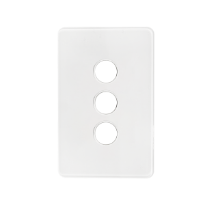 Kasta Hesperus Unison Grid Plate 3 Gang Cover and Button Caps
