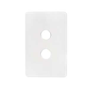 Kasta Hesperus Unison Grid Plate 2 Gang Cover and Button Caps