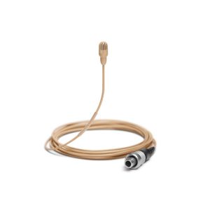 JANDS TL45 TwinPlex Lavalier Microphone – Omnidirectional Condenser, Low Sensitivity, LEMO, Tan