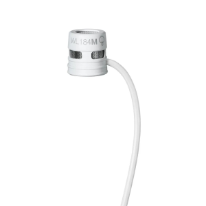 JANDS Lavalier Microphone Low-Profile SuperCardioid Condenser LEMO Connector White
