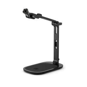 RODE DS3 Premium Desktop Studio Arm with a rectangular base and an adjustable arm extending upward, photographed on a plain white background.